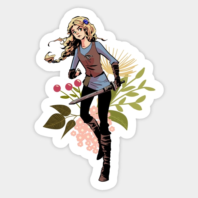 Cirilla Sticker by Joanna Estep